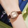 Ladies Niche Light Calendar Waterproof Light Luxury Simple Bamboo Pattern Leather Quartz Watch