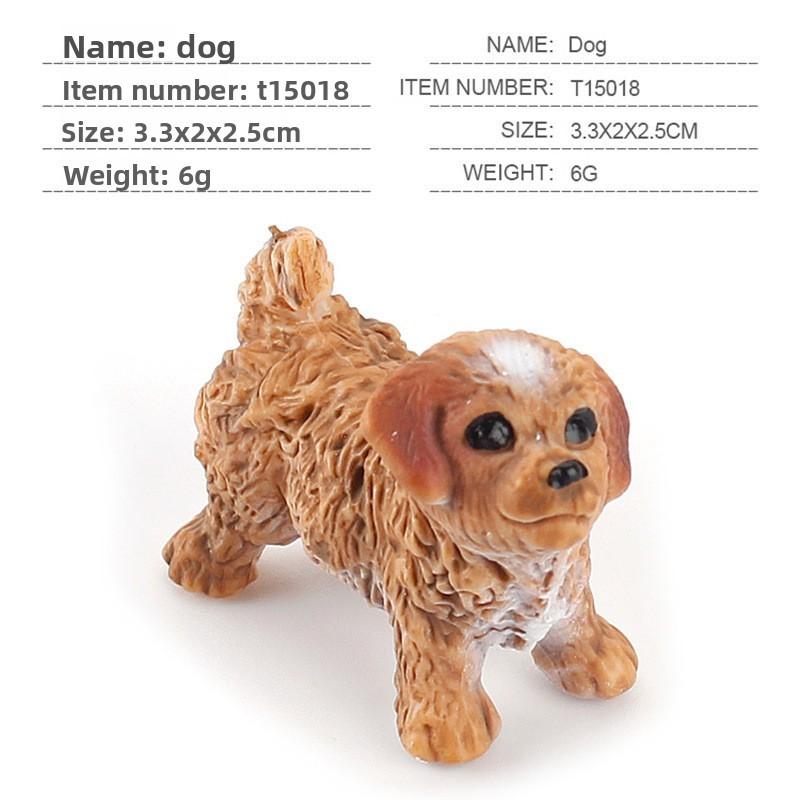 Small Shiba Inu Labrador Collie Bulldog Chihuahua Dog Model Toy For Home Decor And Collectors