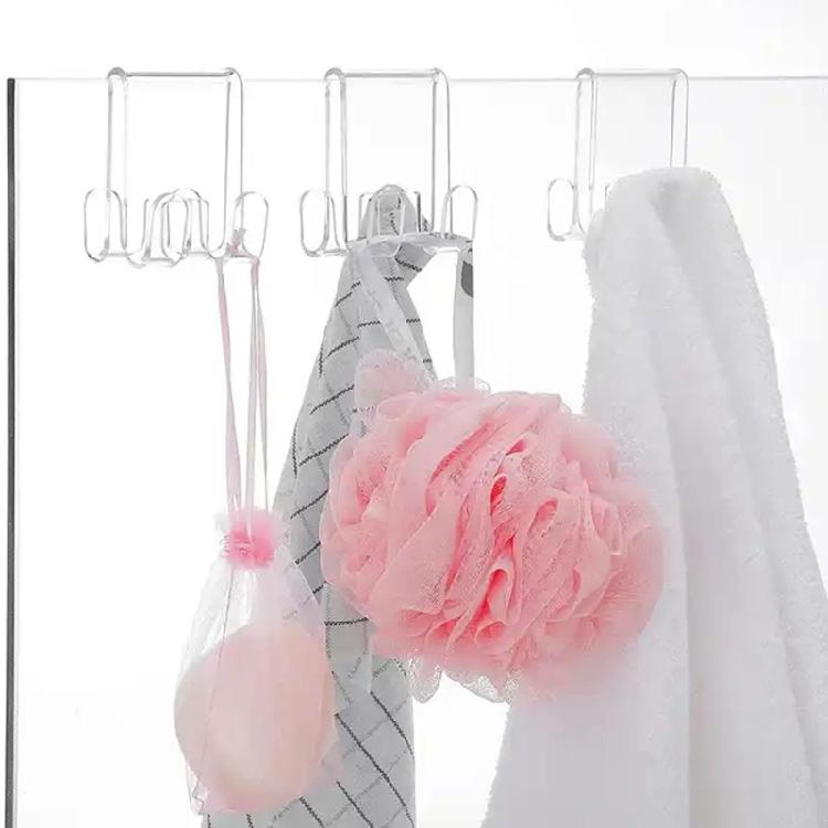 Shower Towel Hook Bathrobe Hanger Practical Door Mounts for Bathrooms and Hotels