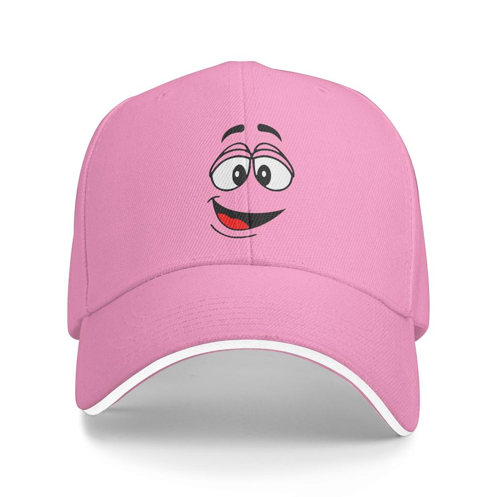 Custom Punk Unisex Cartoon Chocolate Red Candy Face Baseball Cap Adult Adjustable Dad Hat for Unisex WoUnisex Hip Hop Snapback Caps
