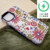 Retro Ethnic Style Flower Mobile Phone Case Apple 12 Two-in-one Film Case iPhone17 Anti-drop Magnetic Protective Case