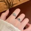 New Chinese Zircon Water Drop Gourd Adjustable Ring Cold Feeling Index Finger Ring Retro Jewelry Women