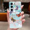 Phone Case For Tecno Camon 40 Pro Casing CM5 CM6 CM7 Clear Luxury Butterfly Flower Soft TPU Cover For Camon 40 40Pro 4G 5G Case