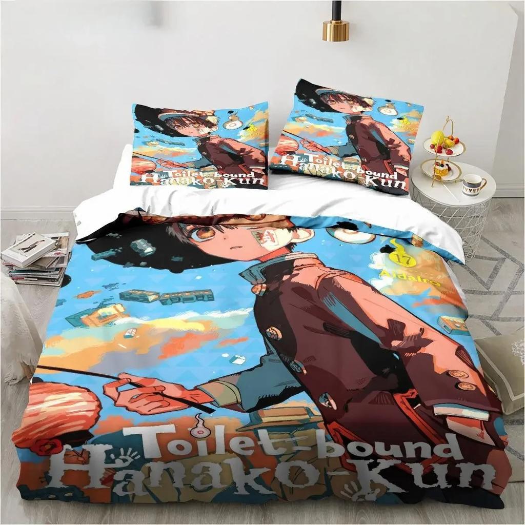 Anime Toilet-Bound Hanako-kun 3D Printed Bedding Set Duvet Covers Pillowcases Comforter Bedding Set Bedclothes Bed Linen