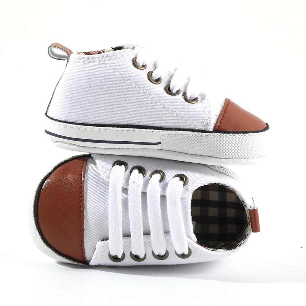 Print Star Sports Baby Canvas Classic Sneakers Newborn Baby Boys Girls First Walkers Shoes Infant Toddler Anti-slip Baby Shoes