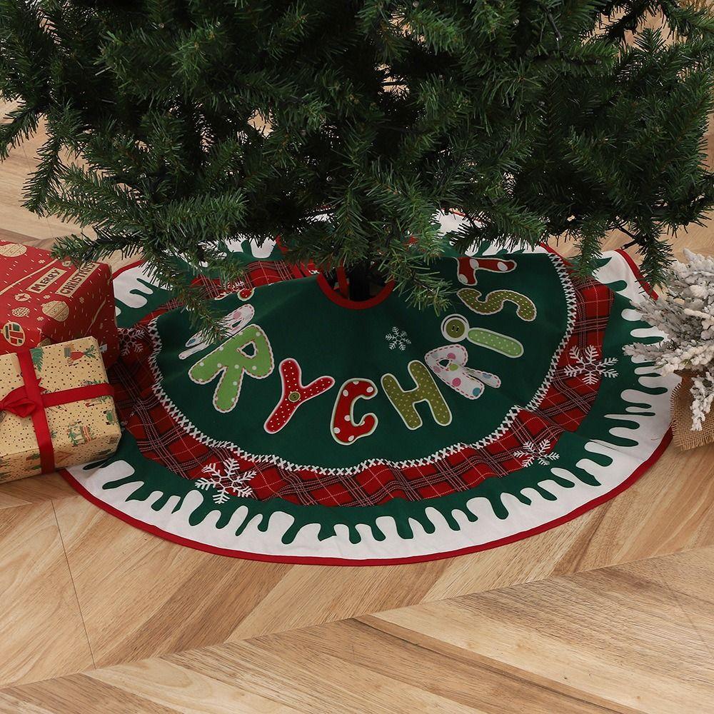 Round Christmas Tree Skirt Creative Xmas Tree Skirt Christmas Base Cover  Christmas Tree Decoration