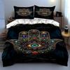 Colorful Hamsa Design Bedding Duvet Cover Sets Duvet Covers Pillowcases Gifts (1 * Duvet Cover 2 * Pillowcases, Without Duvet Insert)