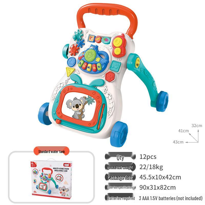 Interactive Baby Walker Toy with Music, Anti-Rollover, for Ages 6-18 Months