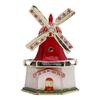 Windmill Jewelry Box Decorative Metal Enamel Trinket Box Ring Earring Necklace Organizer