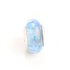 S925 Sterling Silver Blue Bubble Glass Beads - Valentine's Day Gift for Her
