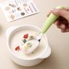 BPA Free Stainless Steel Baby Feeding Spoon Creative Flat Bottom Scoop Easy To Clean for Home Infant Feeding Use