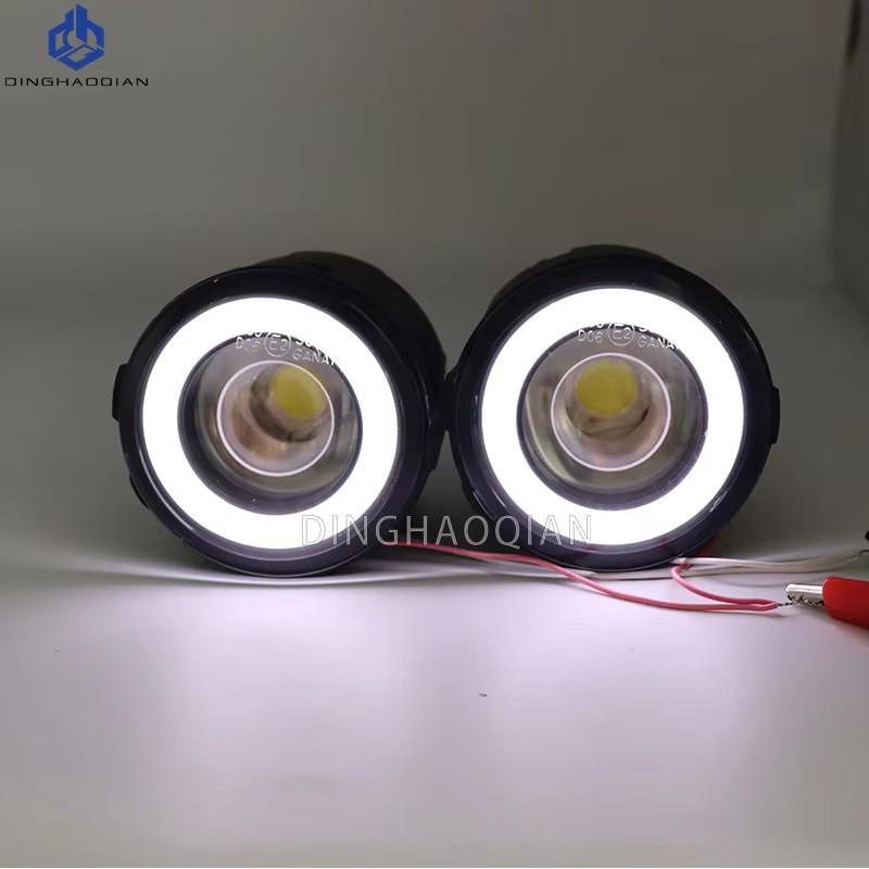 2PCS For Nissan X-Trail (T31) 2007 2008 2009 2010 2011 2012 Car H11 LED Fog Light Angel Eye DRL Daytime Running Light 30W 12V