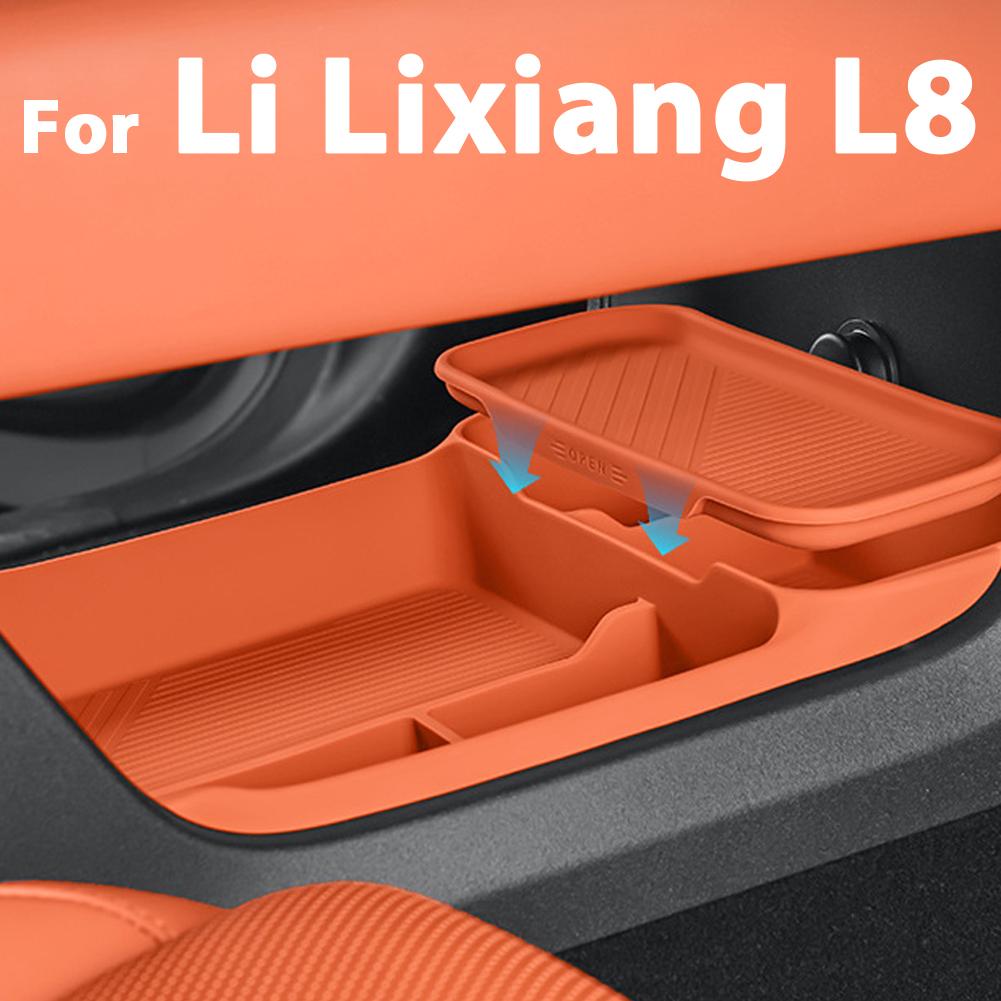 Double Layer Storage Box Under Center Console High Quality Silicone Car Interior Decoration Mordern Modification For LIxian K1C2