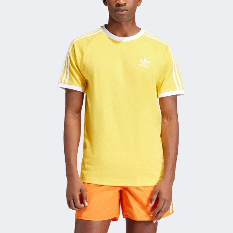 adidas Adicolor Classics 3-Stripes T-Shirt Asia Sizing 'Yellow' Men's IM9388