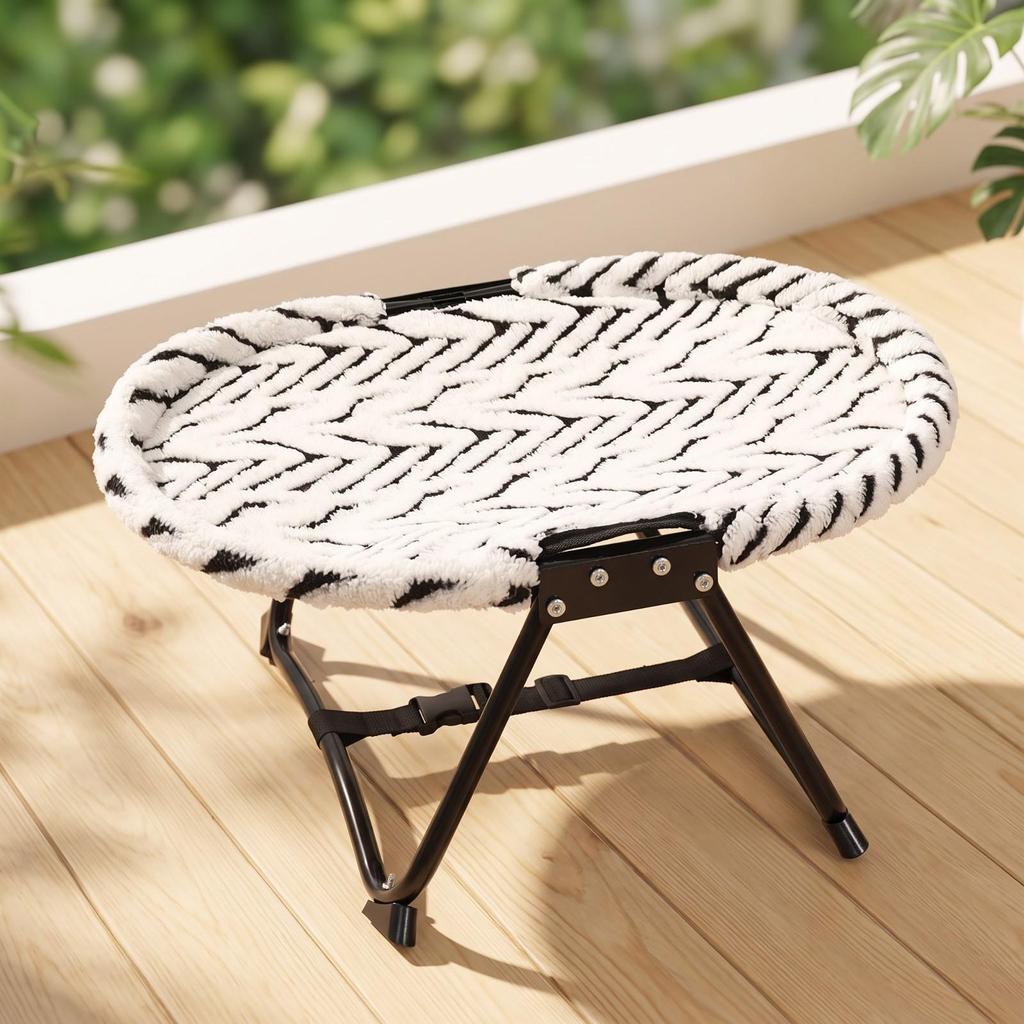 Elevated Pet Cot Portable Bed No-Assembly for Travel, Camping, Dogs