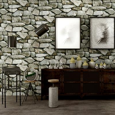 Brick Wallpaper Roll Rustic Vintage Papel De Parede Vinyl PVC Retro Industrial Loft Wall Washable Home Decor