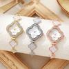 Nya Mode Damklockor Lyxiga Roséguld Armbandsur Kvinnliga Armbandsur Damer Casual Kvarts Klocka