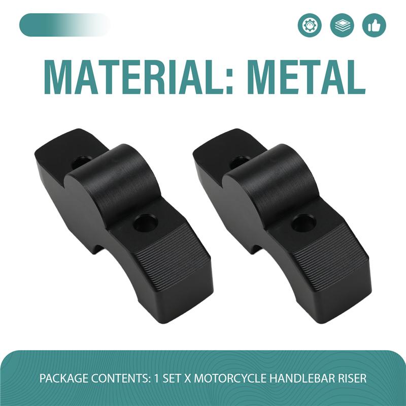 ABLZ-Motorcycle Handlebar Riser Accessories- Handle Height Adjustment Kit For QJMOTOR SRV250 AMT/SRV600V/SRV 350 VS