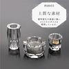 Miniature Capella Buddhist Altar Set (2.5 Inch) - Clear Crystal - Modern Buddhist Altar Set - Incense Burner, Flower Vase, Candle Holder (3-piece Set)