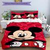 Mickey Mouse Valentine'S Day Print 3Pcs Bedding Setduvet Cover With 2 Bedropillowcase Home Birthday Gift