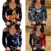 Street Style T Shirt With Floral Print And Long Sleeves For Women