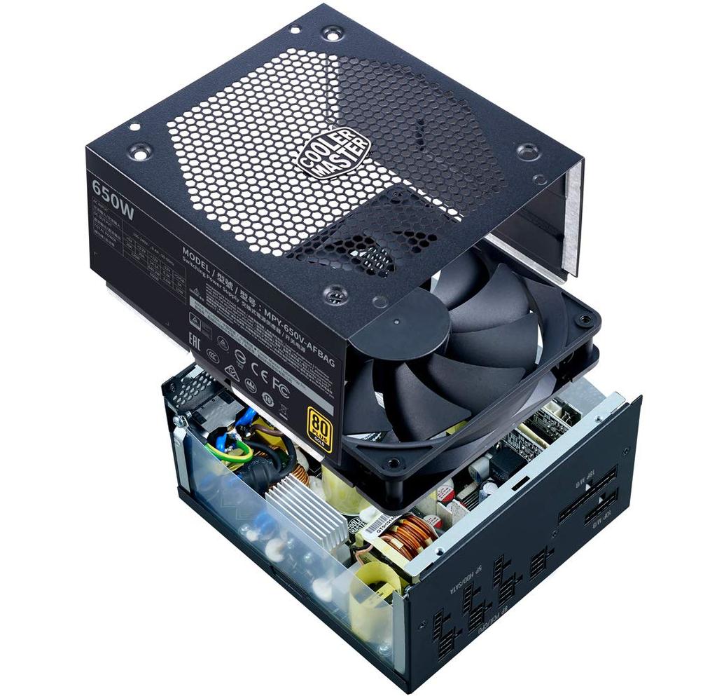 Cooler Master V650 GOLD V2 650W PC Power Supply Unit, 80 PLUS GOLD, 10-Year Warranty, MPY-650V-AFBAG-JP PS986