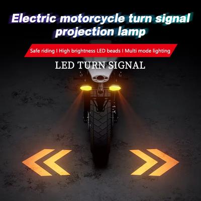 2 stk Universel Motorcykel LED Blinklys Lampe Farveprojektionslampe Sekventielle Løbende Blink Indikatorlys Kørelys