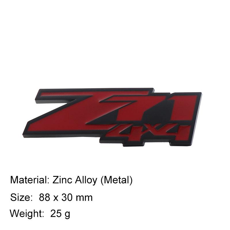 3D Premium Z71 4x4 ZL1 OFF ROAD for Z71 4x4 ZL1 Z71 OFF ROAD Car Engine Hood Fender Trunk Tail Rear Decal Emblem Badge Sticker