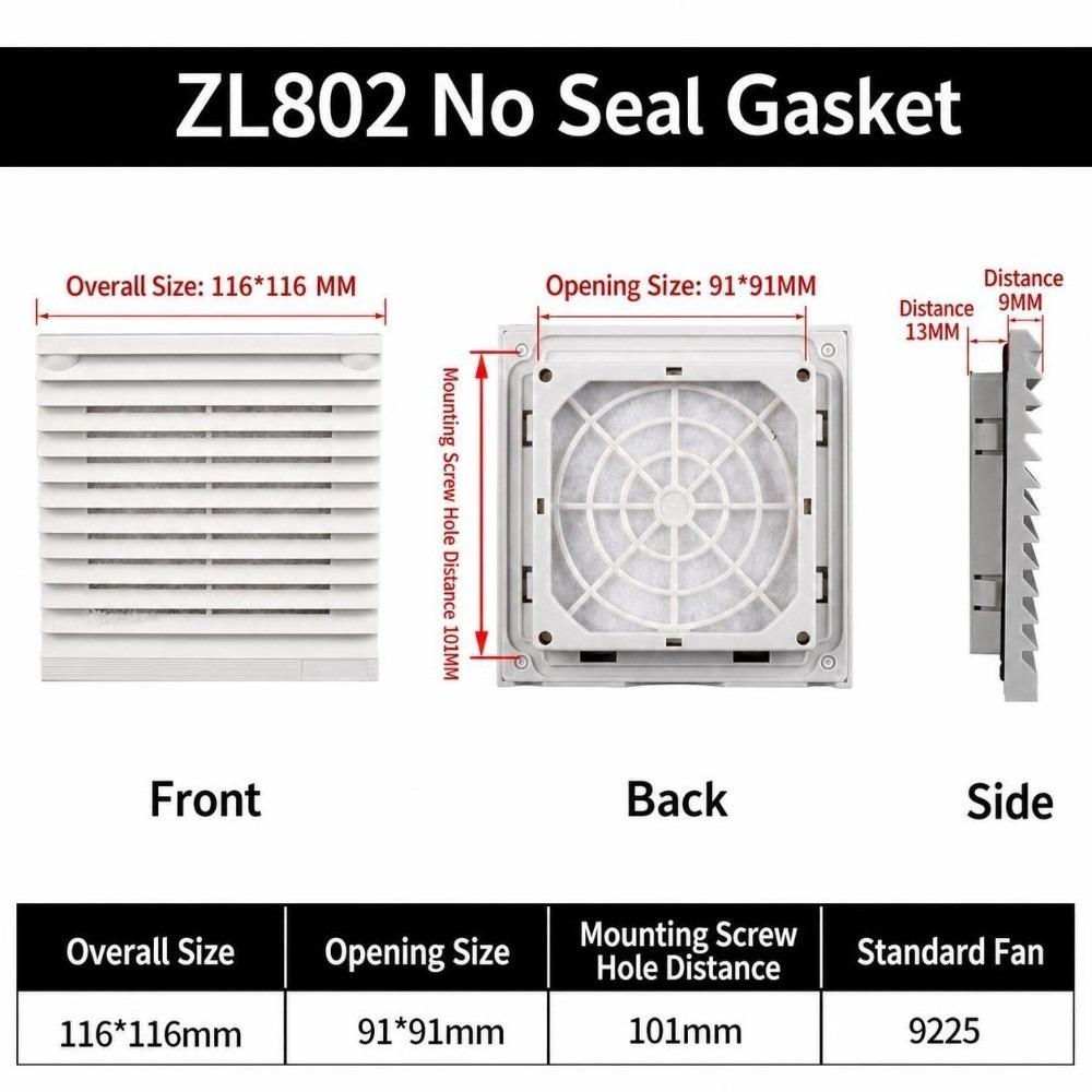 Waterproof Vent Grille ABS Fan Grille Air Ventilation System Air Vent  Fan Cooling
