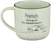 PEANUTS Snoopy Seasonal Green Mug, Pattern, (with Coaster) SN612-11C