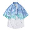 Short Sleeved Shirt Men's Lapel Shirt Cardigan Half Sleeved Men's Casual Top