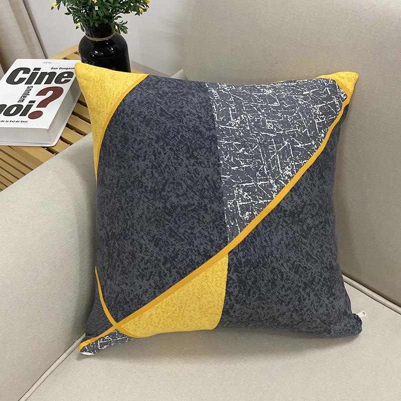 Polyester Pillow Case Cushion Cover 45x45cm Artistic Plaid Decoration Sofa Bedroom Throw Pillows