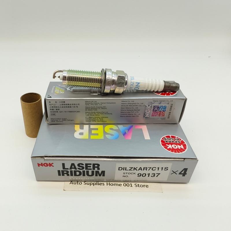 4Pcs Original  DILZKAR7C11S 90137 Brand New Laser Iridium Spark Plugs For Honda Fit XRV CITY VEZEL Greiz 1.5L 2015-2018 L15B5