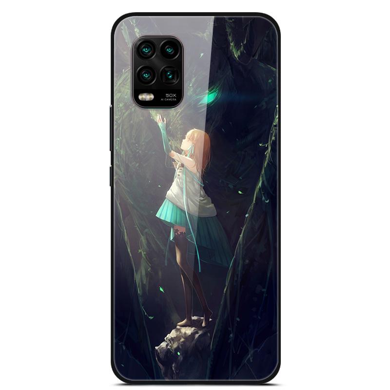 For Xiaomi Mi 10 Lite 5G Case Tempered Glass Hard Back Cover For Xiaomi Mi 10 10T Lite Pro Case Fundas For Xiaomi Mi10 Lite Capa