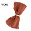 Soft Fringed Napkins Boho Linen Napkin, 18 Inch Washable Fabric Rustic Farmhouse Napkin for Dining Table Home Wedding Bridal Shower