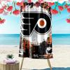 Flyers Hockey Art Beach Towel Microfiber Beach Towel, Lightweight and Quick-Dry, for Summer Travel, Swimming Pool Fan Birthday Gift