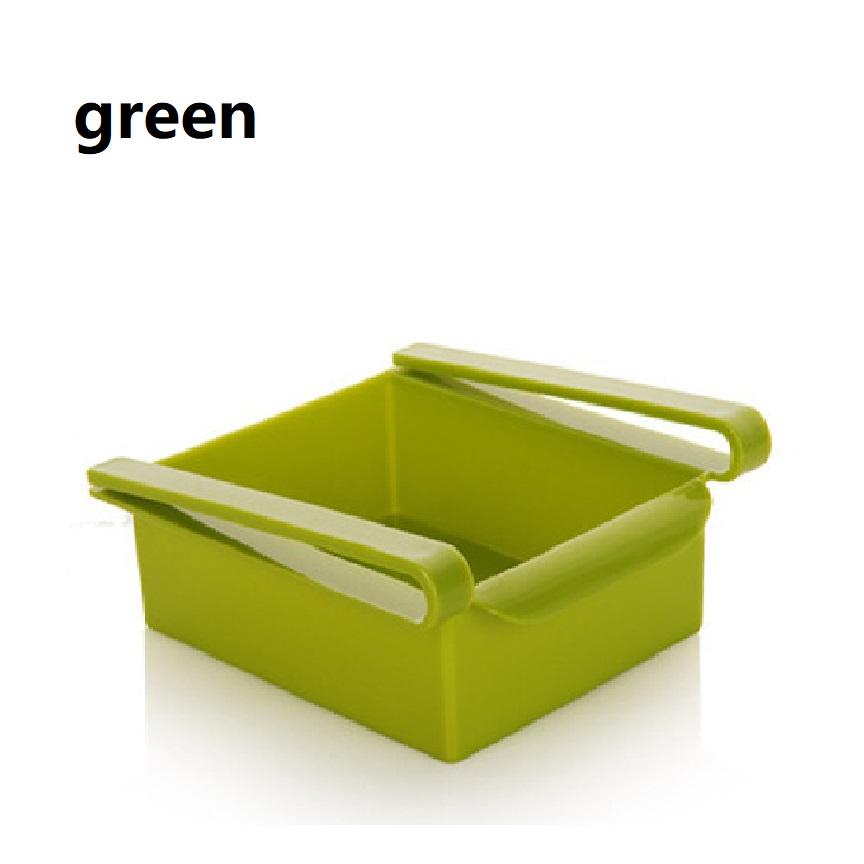 2Pcs Durable ABS Storage Rack Sliding Kitchen Refrigerator Fridge Shelf Holder Storage Box Home Supplies