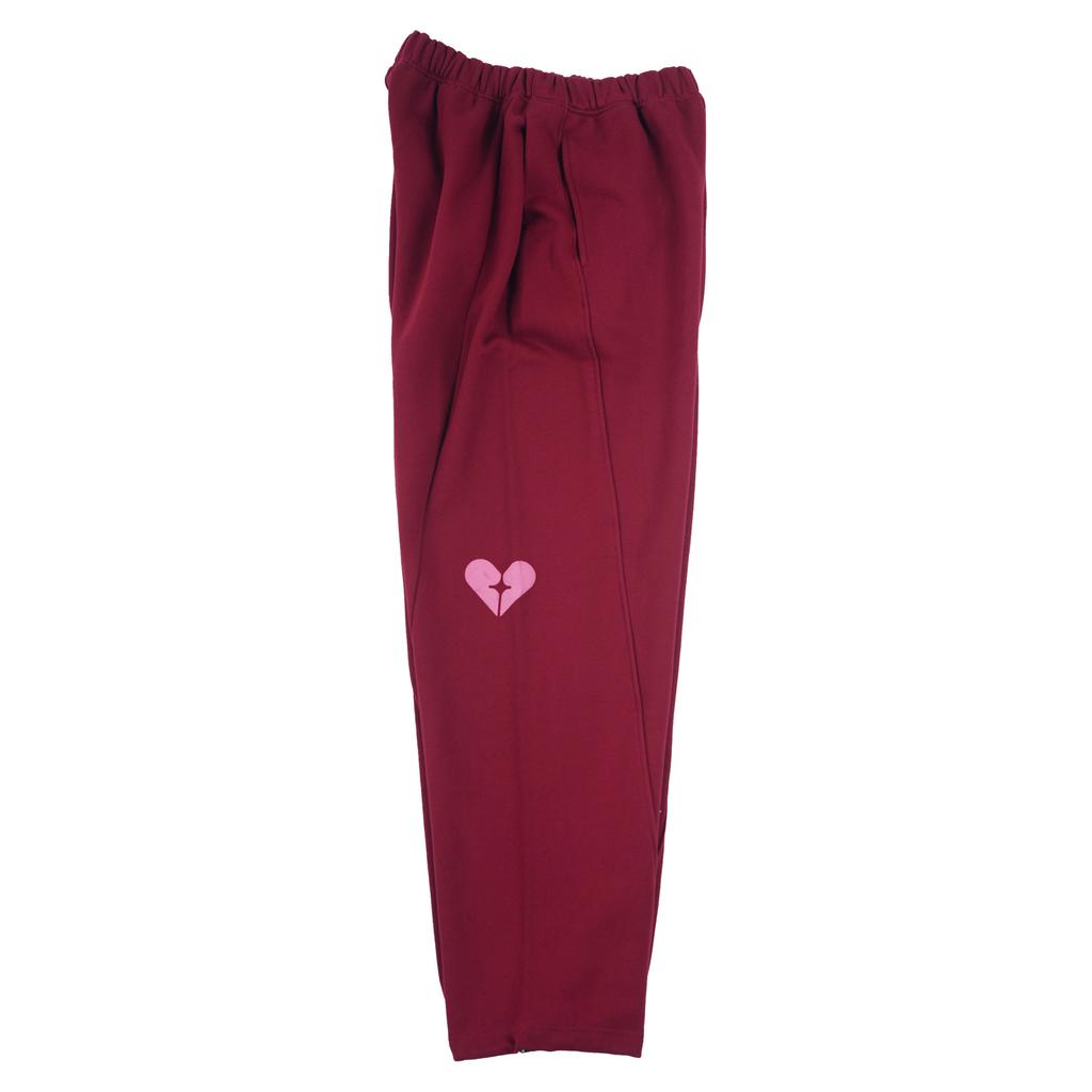 Hetelo Original Heavyweight Sweat Pants_Burgundy