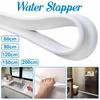 5 Size Rubber Silicon Water Blocker Non-slip Dry White Water Stopper Bathroom Flood Shower Barrier
