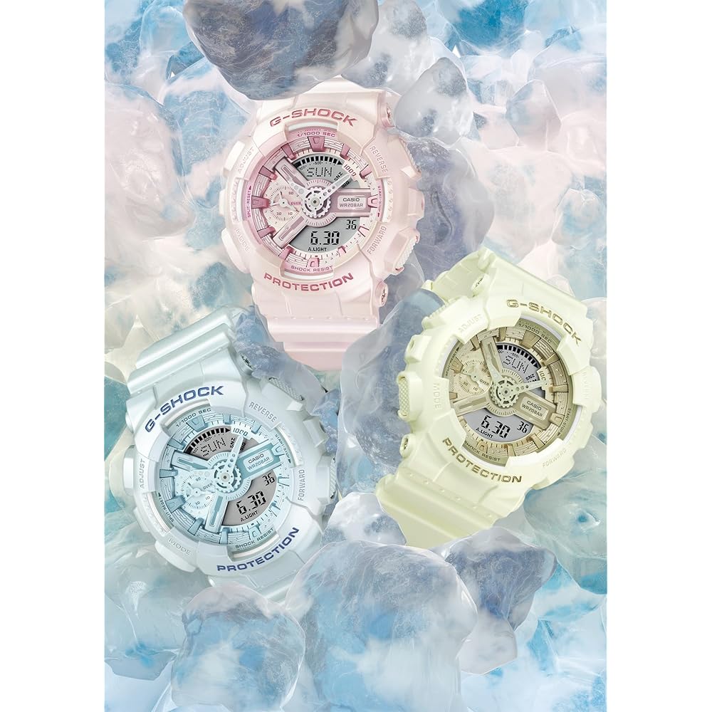 Casio G-Shock GMA-S110ST-7AJF Mid-Size Women's Watch Eco-Friendly Material White