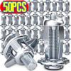 10/50pcs Jack Nuts Screw Petal Screw Anchors Petal Expansion Plugs for Curtain Expansion Clamp Petal Rivet Lock Jack Nut Bolt