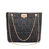 Casual chain bag  personalized new niche design solid color shoulder messenger bag premium texture bucket bag women