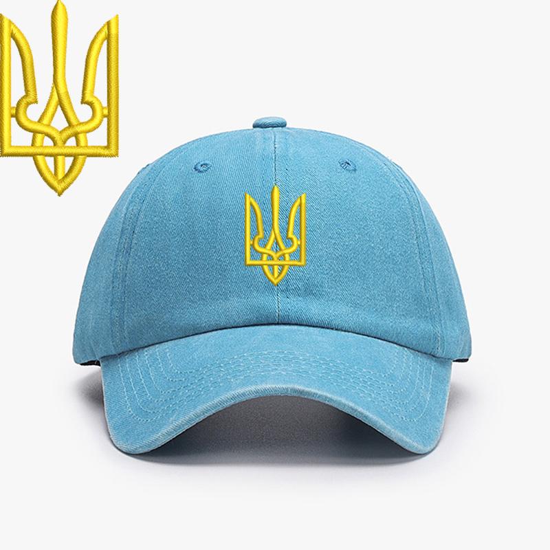 Embroidery Ukraine Trident Symbol Spetsnaz Special Forces Men Baseball Caps Brass Buckle Dad Caps Snapback Adjustable
