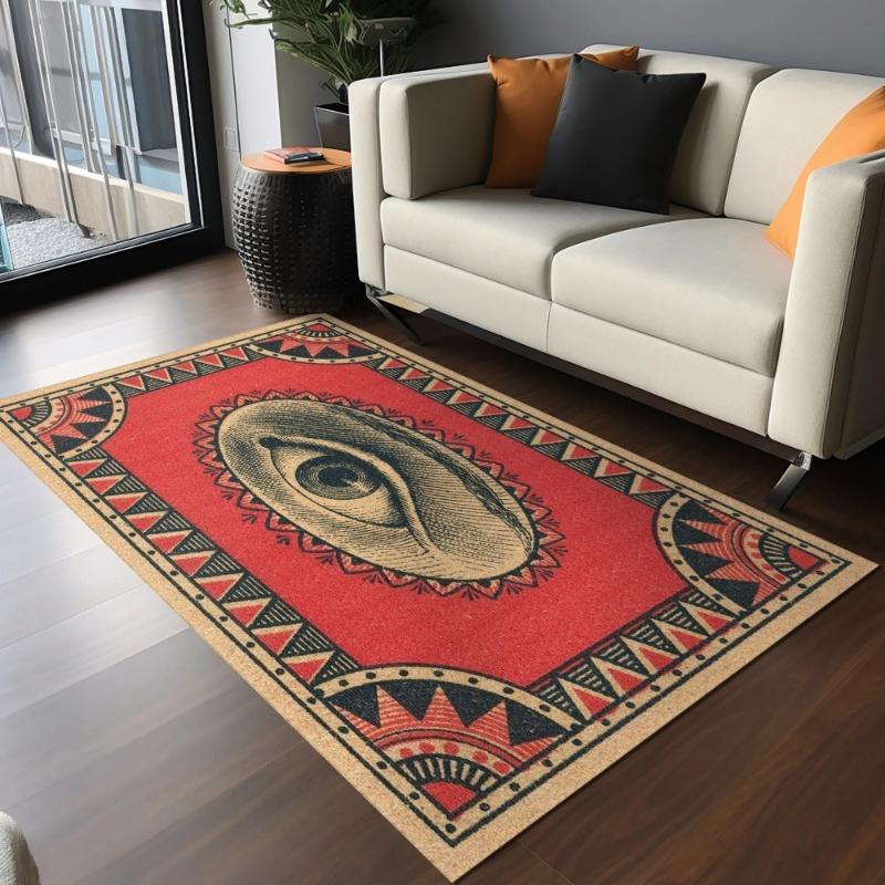 Carpet for Living Room Rugs Extra Large Bedroom Bedside Lounge Floor Mat Home Decor Abstract Eye Geometric Pattern Rug Carpet