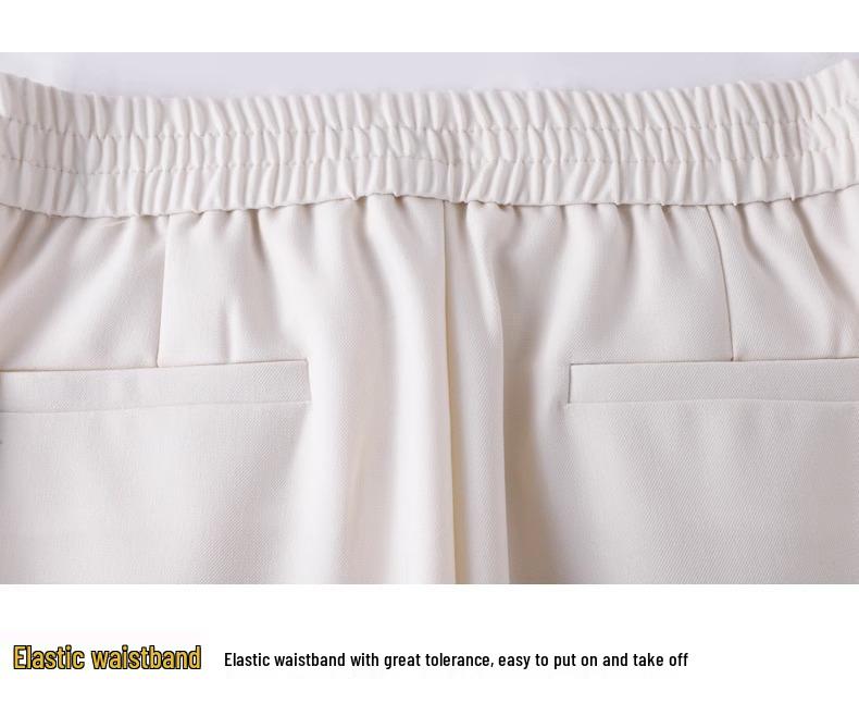 Women's Purple Elastic High Waist Wide-Leg Pants - Autumn 2025 Slimming, Casual, Loose, Drapey Style.