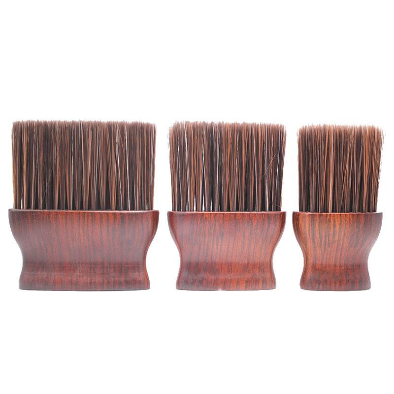 Rubber Wood Chipping Hairbrush Soft Brush Neck Brush Sharpening Fiber Hair Salon Hair Cutting Tools