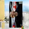 Football Player Celebration Beach Towel Super Soft & Absorbent Comfortable Lightweight
