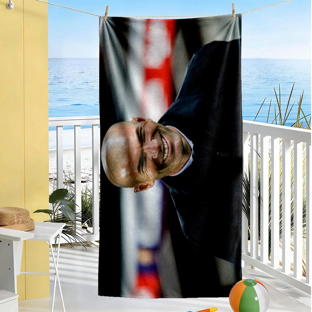 Football Player Celebration Beach Towel Super Soft & Absorbent Comfortable Lightweight