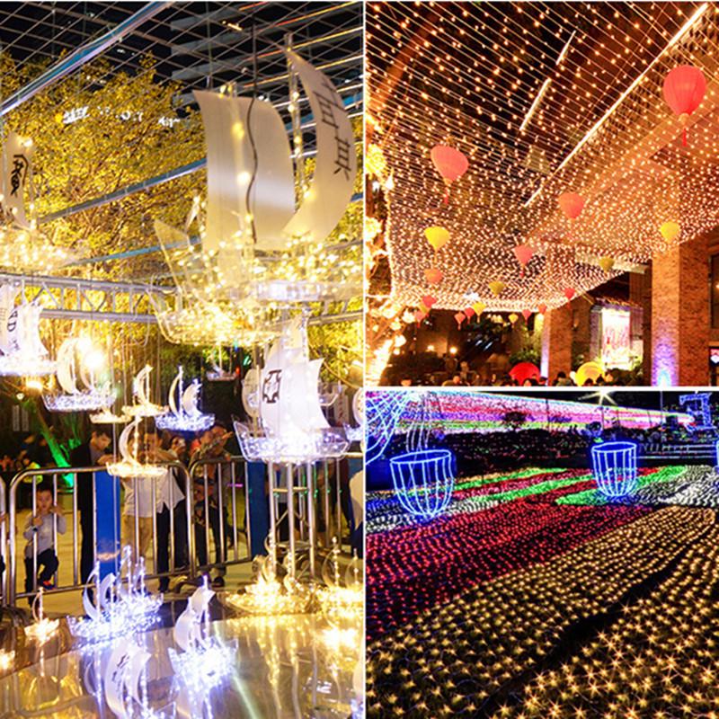 LED String Light Christmas Net Lamp with 8 Modes for Party Garden Decoration