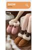 Women's Thick-Soled Winter Cotton Snow Boots & Slippers - Warm, Velvet, Closed-Toe for Outdoor & Home Wear